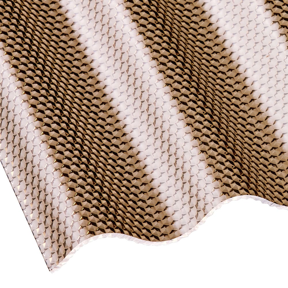 Profilschnitt Acrylglas Wellplatte bronze