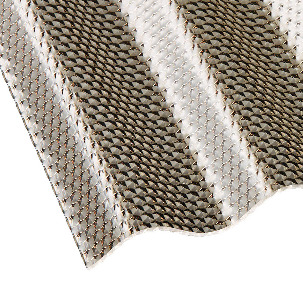Profilschnitt Polycarbonat Wellplatte bronze