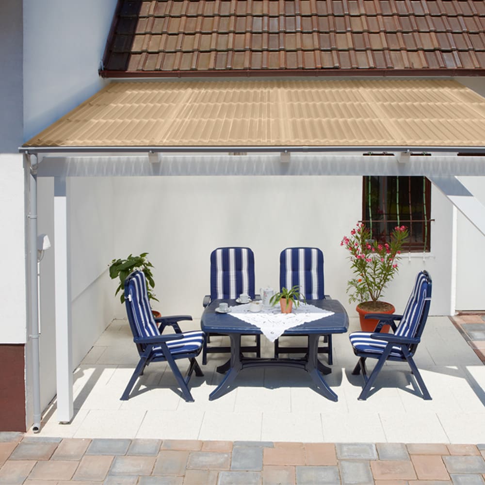 Dachhaut Polycarbonat Wellplatte bronze – Detail 2