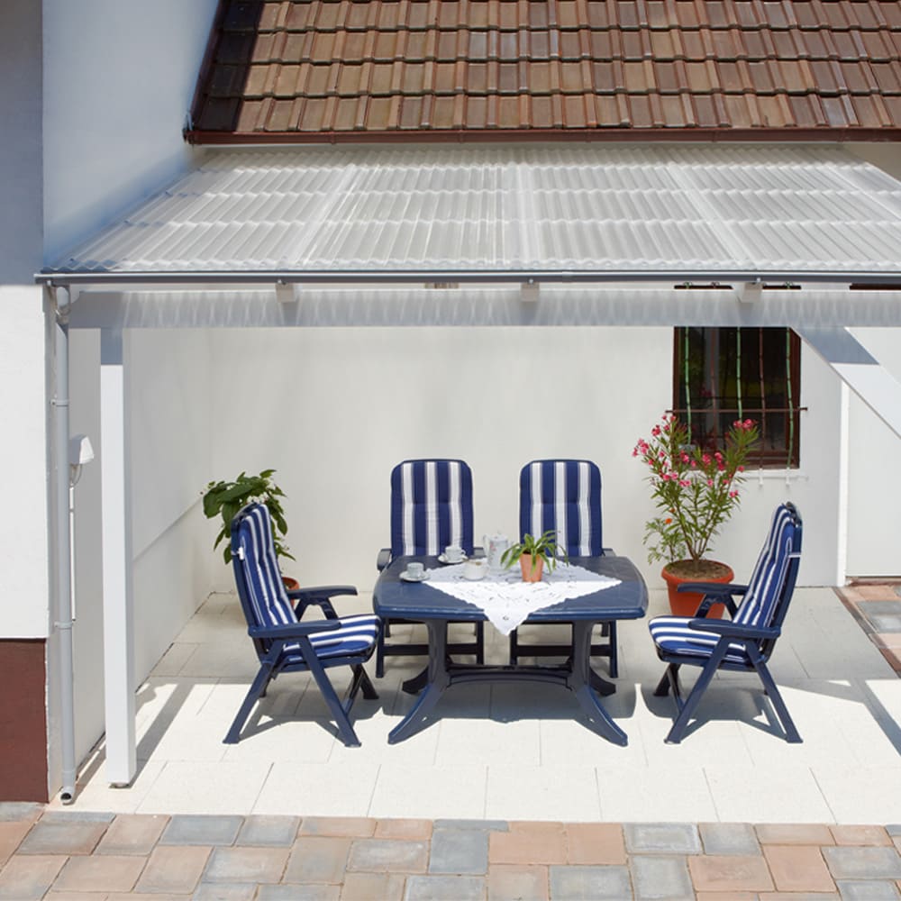 Dachhaut Polycarbonat Wellplatte farblos – Detail 2