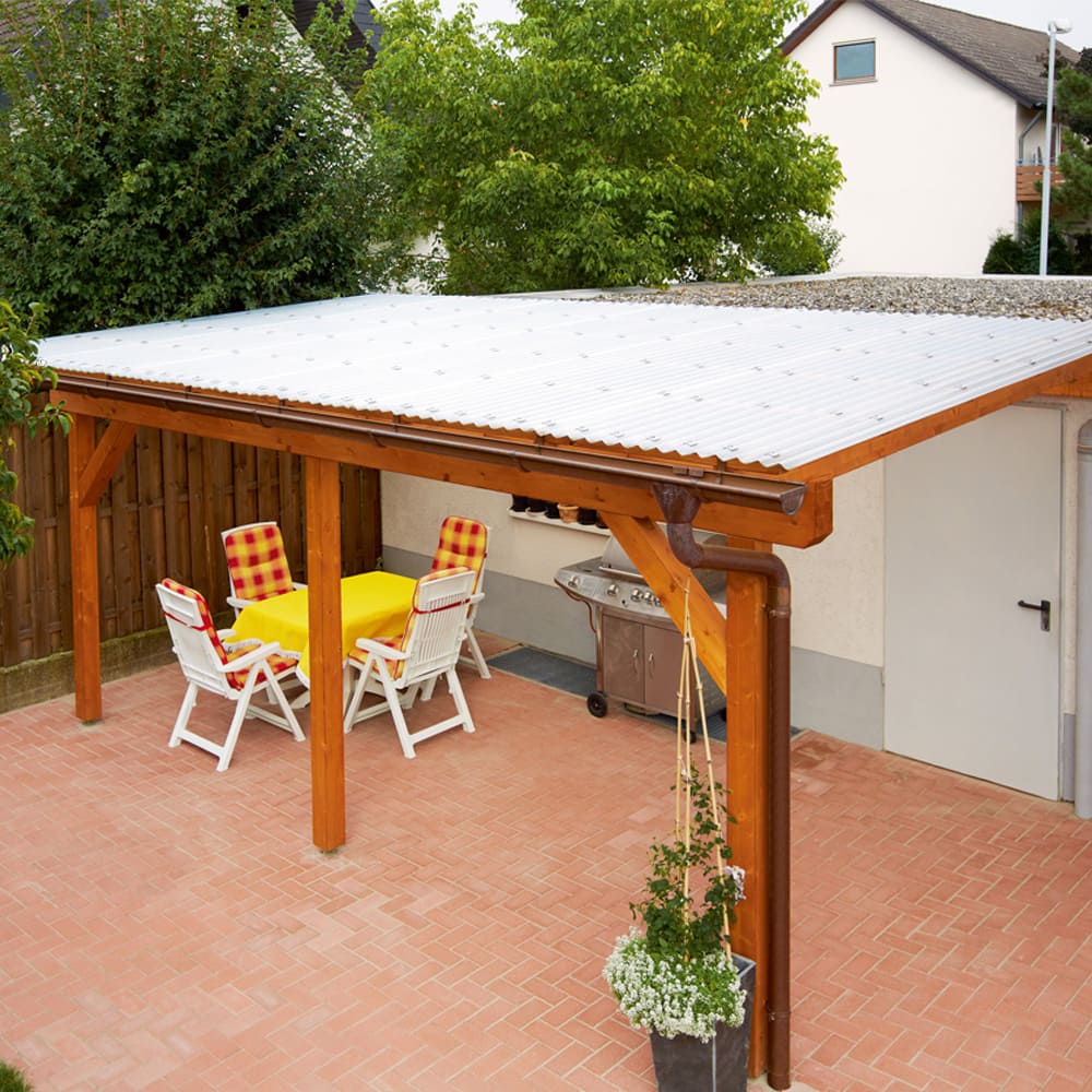 Dachhaut Polycarbonat Wellplatte farblos – Detail 3