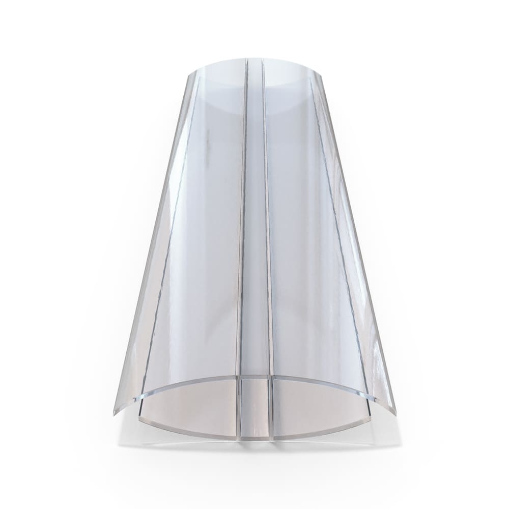 H-Profil aus Polycarbonat transparent 10 mm