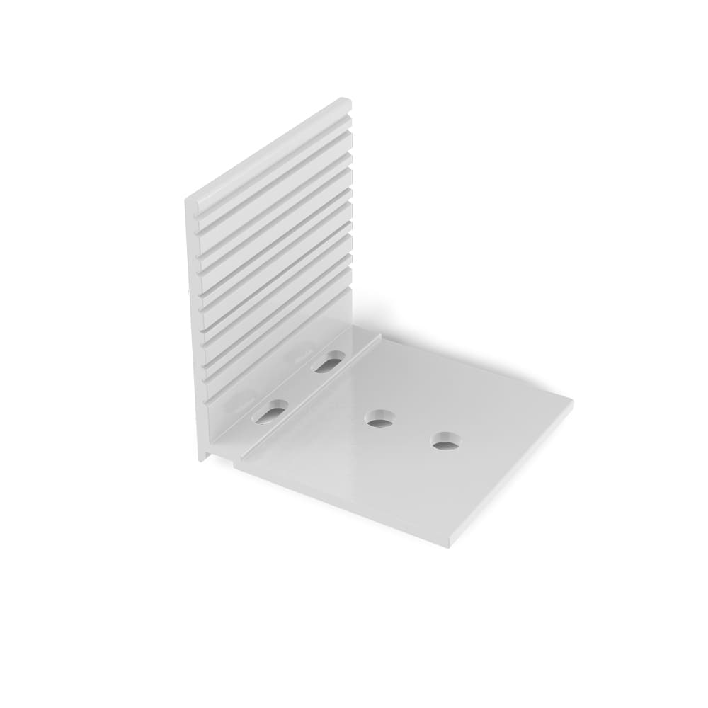 Haltewinkel Aluminium weiß