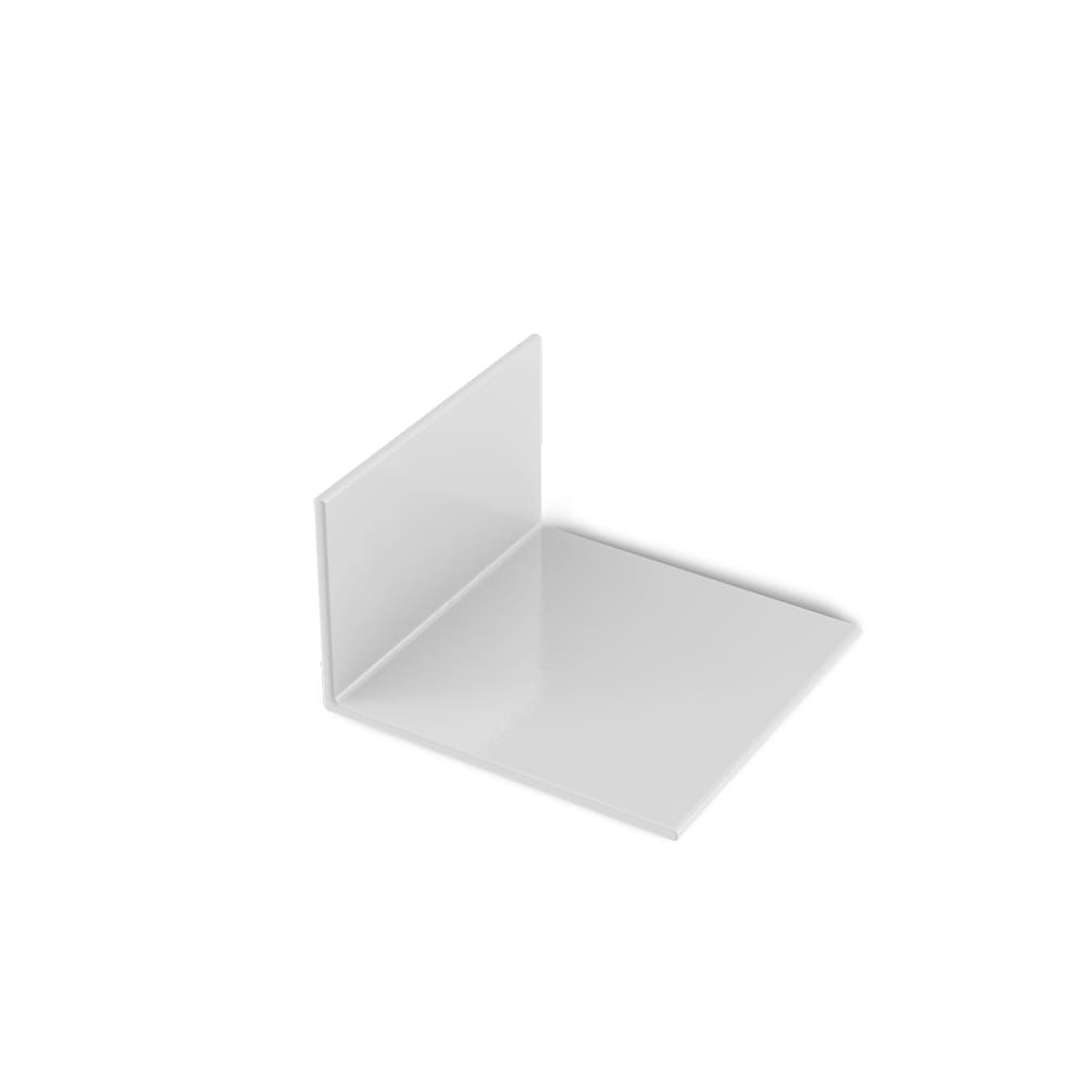 Glashaltewinkel Aluminium weiß