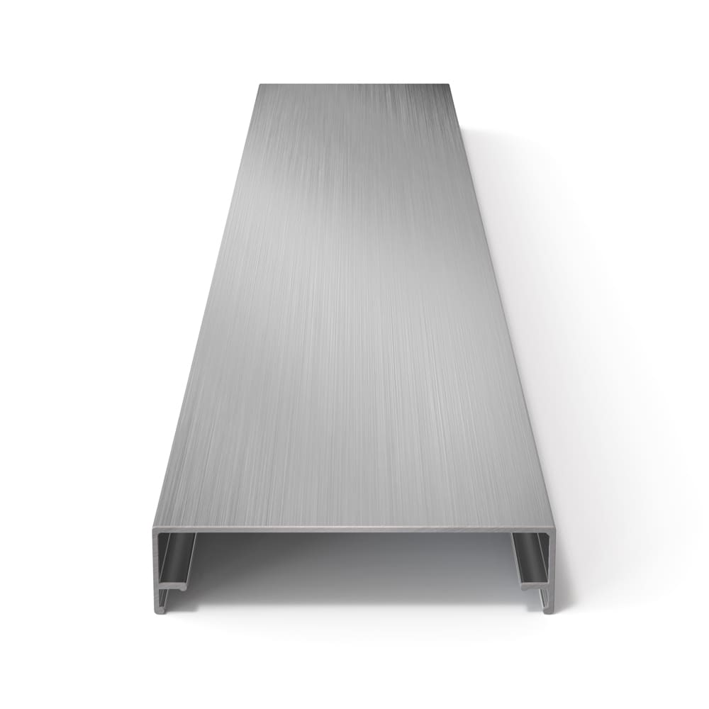 Klemmdeckel Aluminium silber eloxiert