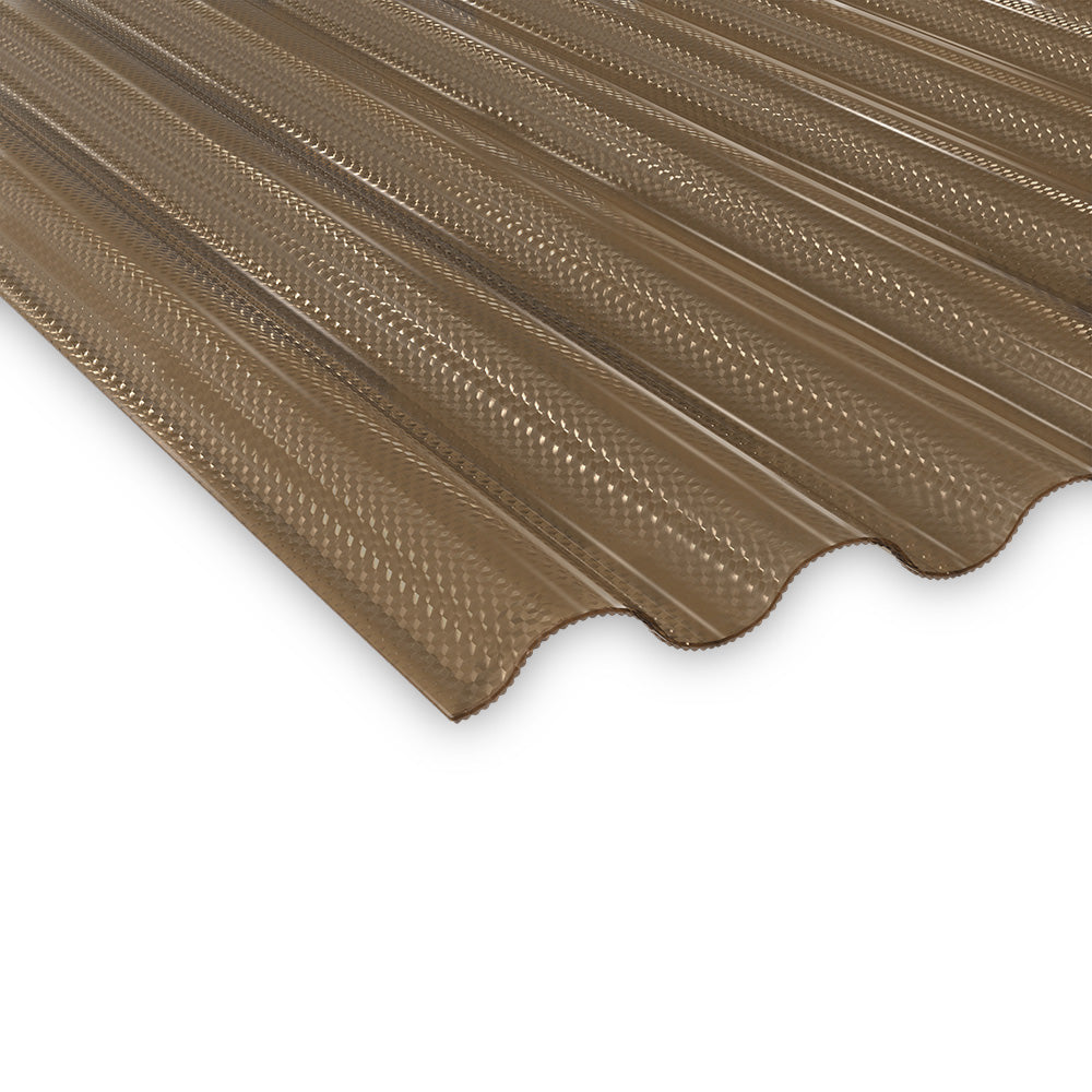 Wellplatten Acrylglas Wabenstruktur bronze