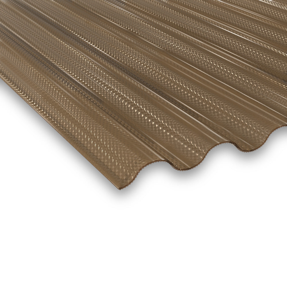 Lichtplatten Polycarbonat Wabenstruktur bronze