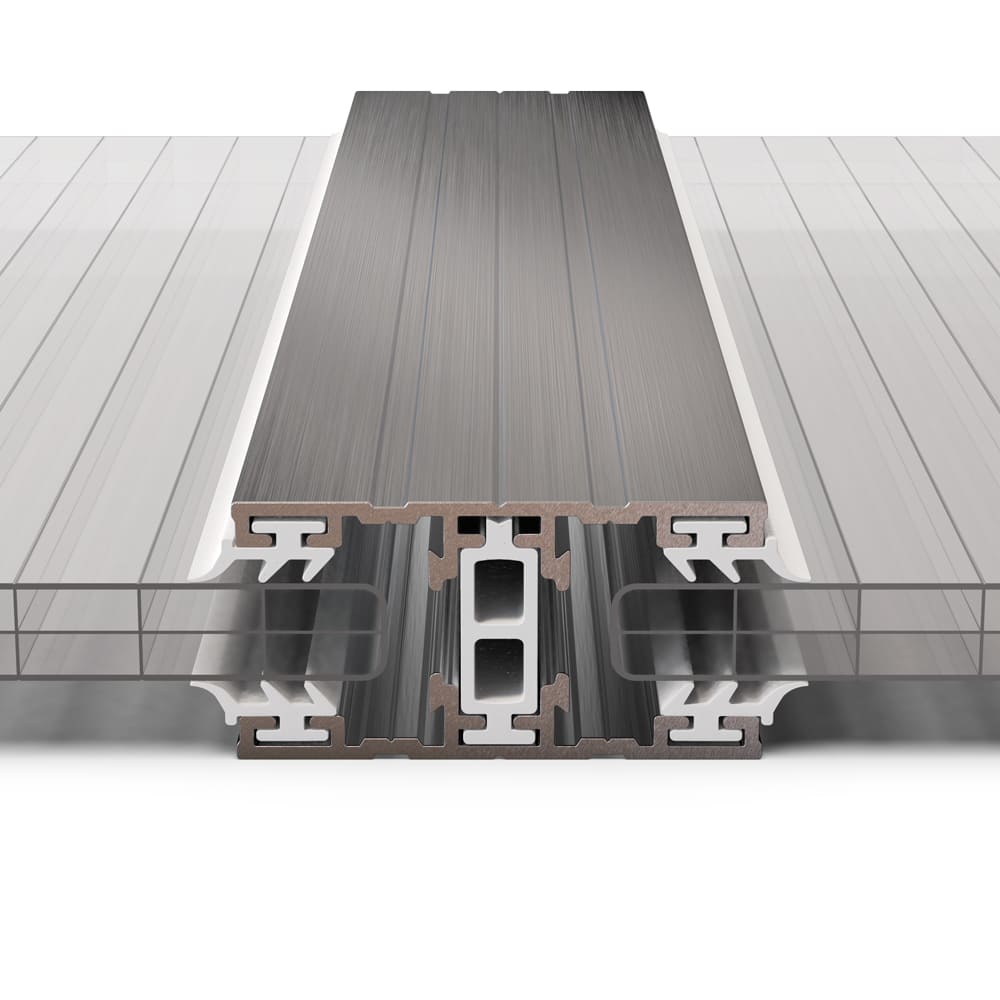Mittelthermoprofil mit eingelegter Stegplatte