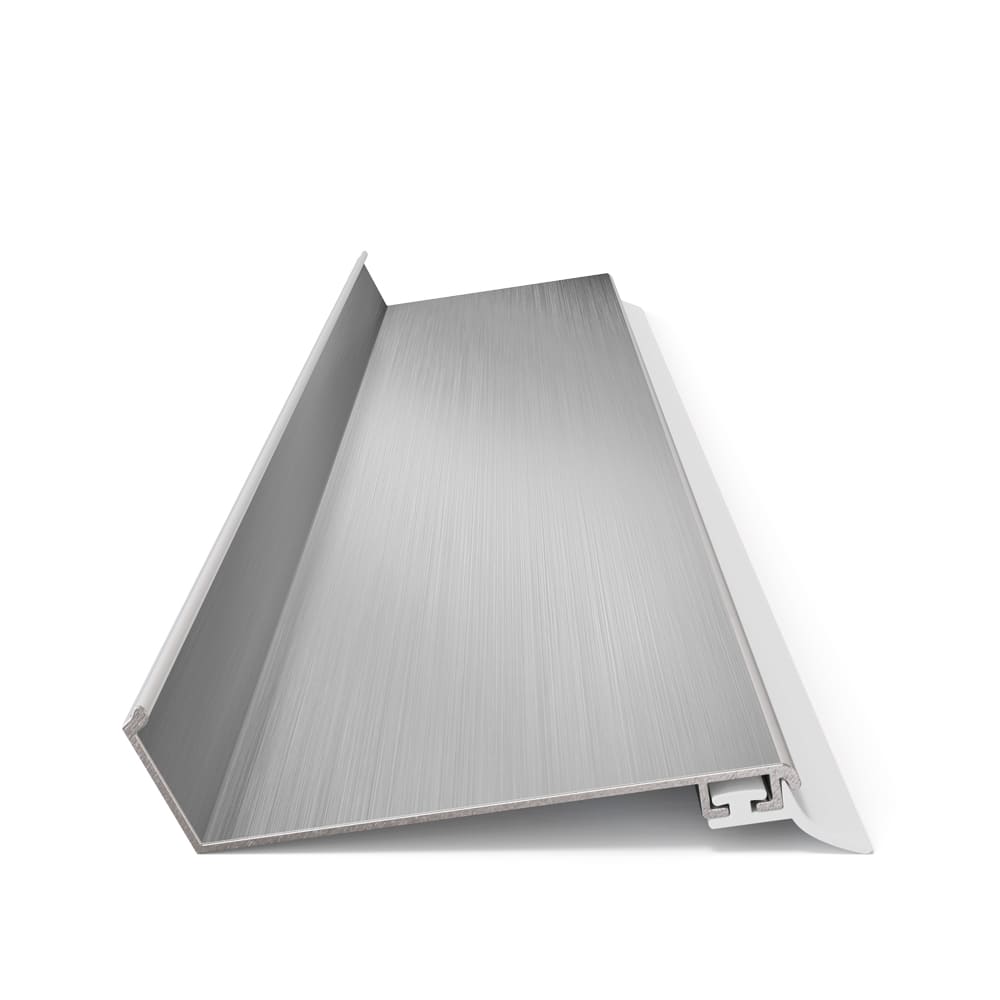 Wandanschlussprofil Aluminium mit Dichtlippe